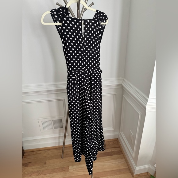 Kate Spade Black and White Polka Dots Jumpsuit Size 2 - Picture 7 of 10